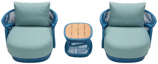 Babmar - St Tropez Club Chair Set For 2