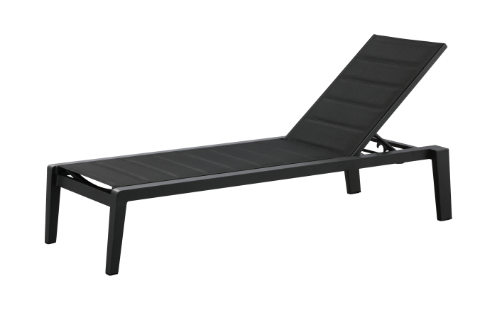 Babmar - AVANT STACKABLE CHAISE LOUNGE - CHARCOAL GRAY- QUICK SHIP - Image 1