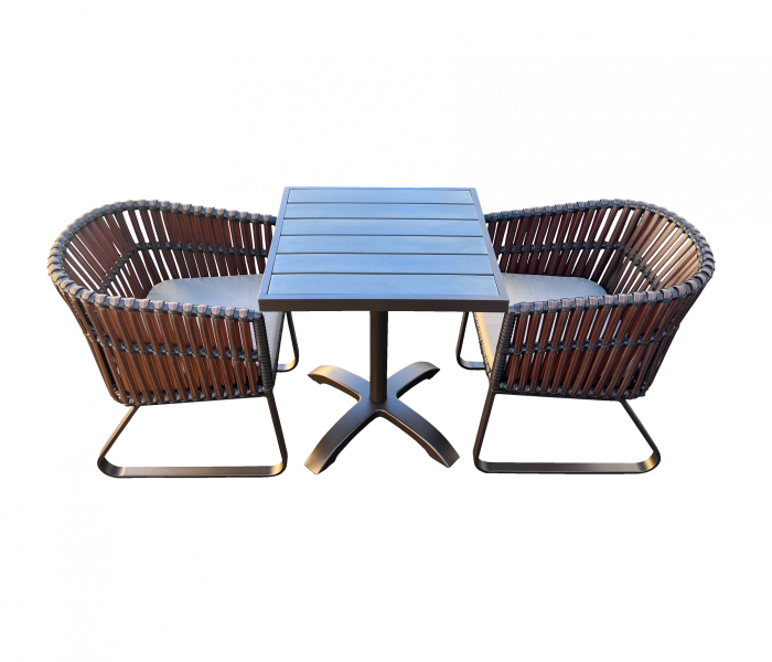Apricot Bistro Dining Set for 2 - QUICK SHIP - Image 1