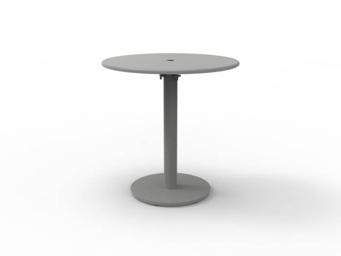 Babmar - Monaco Round Bistro Bar Table with Solid Top and Umbrella Hole