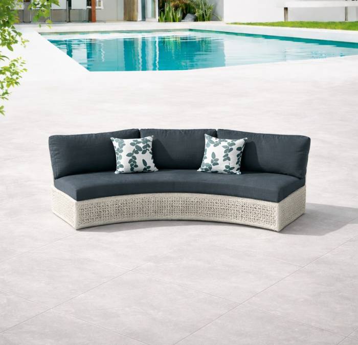 Evian Curved Middle Armless Sofa