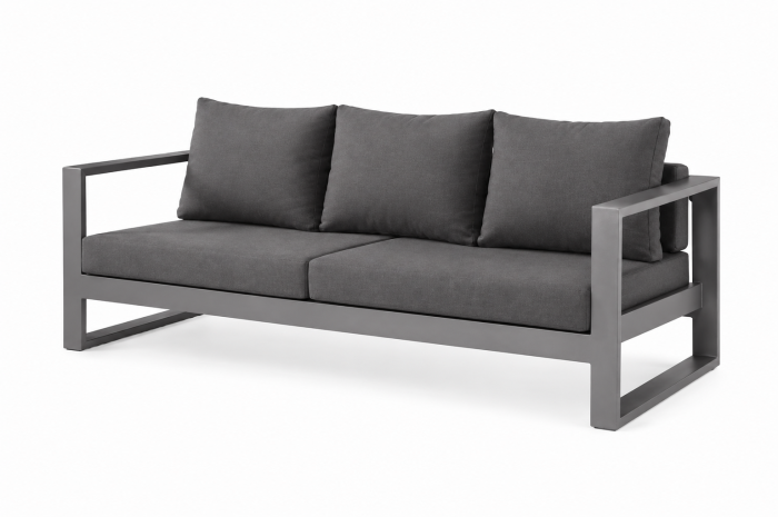 Amber 3 Seater Sofa | Gray Frame | QUICK SHIP