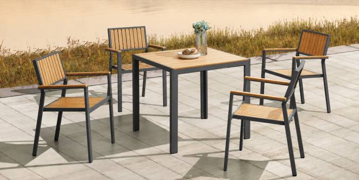 Lugano Dining Set For Four - QUICK SHIP