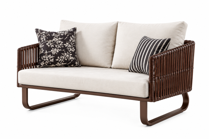Apricot Loveseat Sofa