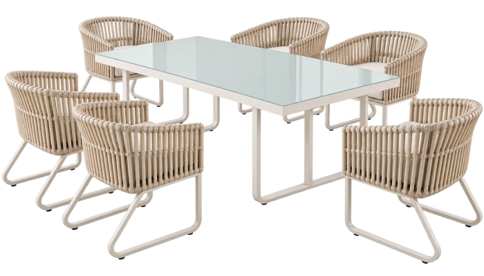 Apricot Dining Set for 6