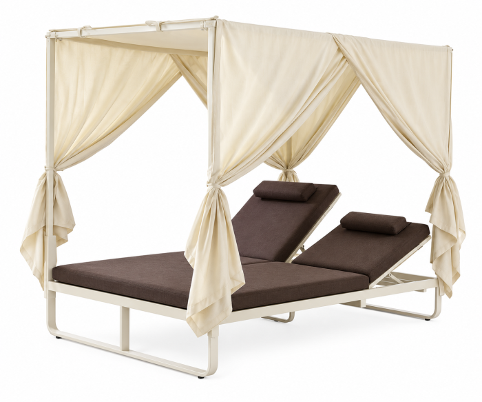 Polo Double Beach Bed with Canopy
