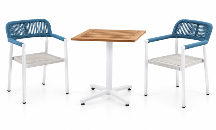 Venice Square Bistro Dining Set for2