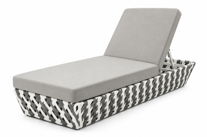Verona Modern Outdoor Single Chaise Lounge Daybed