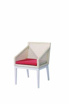 Provence Dining Chair with Woven Arms