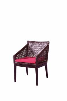 Provence Dining Chair with Woven Arms - Image 3