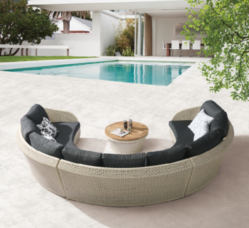 Evian Curved 6 Seater Sofa Set with coffee table - Image 3