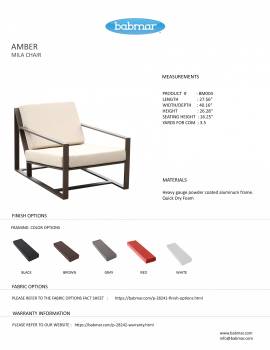 Amber Mila Lounge Sofa Chair - Image 3