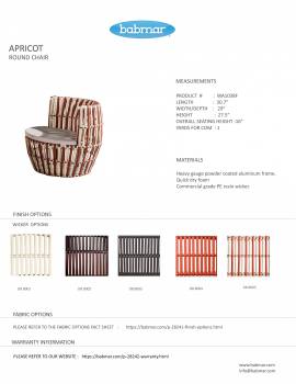 Apricot Round Chair - Image 2
