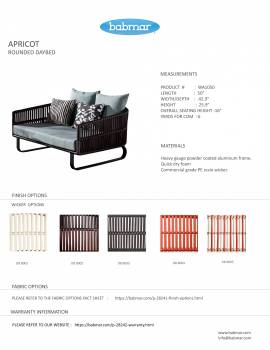 Apricot Rounded Daybed - Image 4