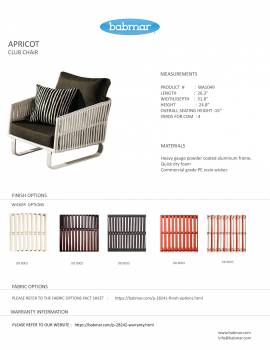 Apricot Club Chair with Ottoman and Side Table - Image 3
