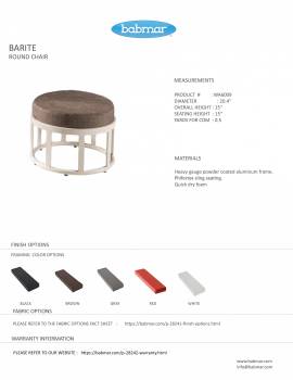 Barite Seating Set for 4 - Image 2
