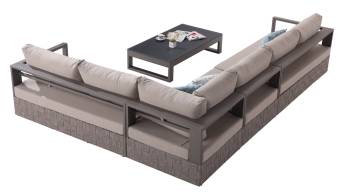 Edge Sectional Sofa Set for 6 with Coffee Table - Image 2