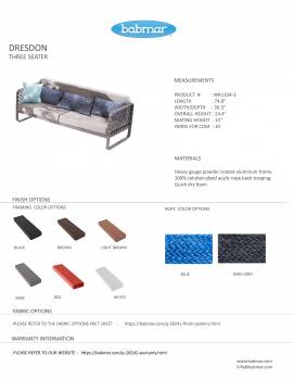 Dresdon 3-Seater Sofa - Image 3