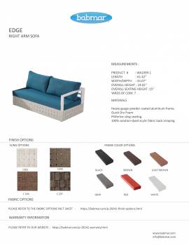 Edge Sectional Sofa Set for 6 with Coffee Table - Image 7