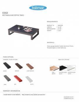 Edge Sofa Set for 5 with coffee table - Image 5