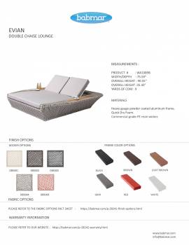 Evian Double Chaise Lounge - Image 4