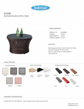 Evian Medium Round Coffee Table - Image 2