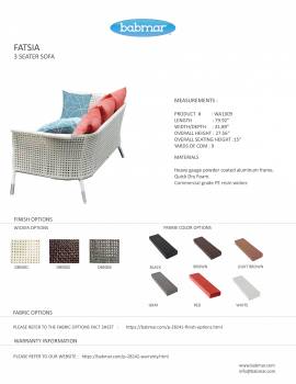 Fatsia Sofa Set With Rectangular Coffee Table - Image 4