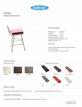 Fatsia Bar Set For 4 - Image 4