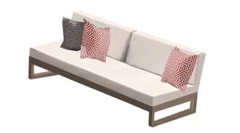 Florence Armless Two Seater Sofa