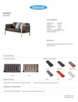 Garnet Loveseat Sofa Set - Image 3
