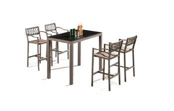 Shop By Category - Outdoor Bar Sets - Hyacinth Bar Set for 4