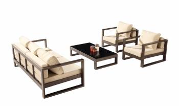 Shop By Collection - Amber Collection - Amber Sofa Set for 5 with 2 Club Chairs - QUICK SHIP