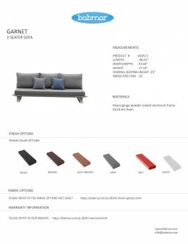 Luxe 3 Seater Sofa - Image 2