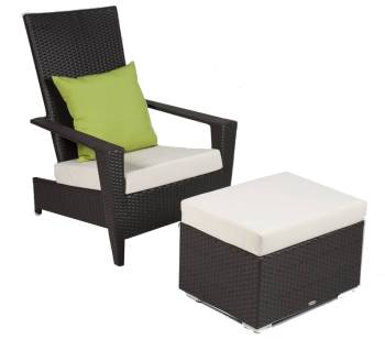 Martano Stackable Chair with Ottoman - Image 1