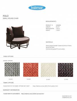 Polo Medium Chair with Side Table - Image 4