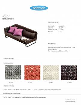 Polo Left Arm Sofa - Image 2