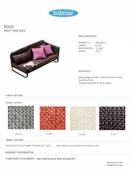 Polo Right Arm Sofa - Image 2