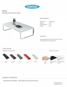 Polo Rectangular Coffee Table - Image 2