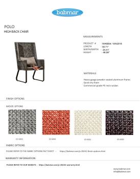 Polo High Back Chair - Image 2