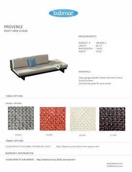 Provence Armless Chaise - Image 2