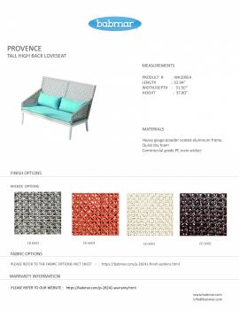 Provence Tall Loveseat - Image 2