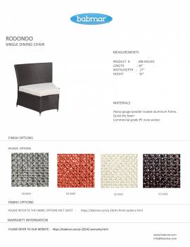 Babmar - Rodondo Single Dining Chair - Image 3