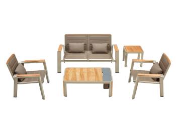 Zurich Loveseat Set with Side Table 