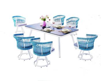 Shop By Collection - Seattle Collection - Seattle Dining Set For Six With Rounded Back