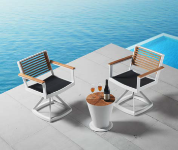 Babmar - Avant Swivel Chair Set For 2 - QUICK SHIP - Image 2