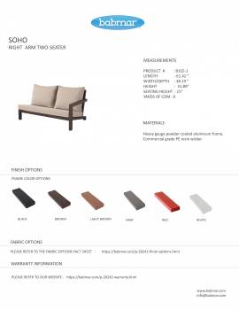 Soho Sectional Sofa Set for 7 with Club Chair - Image 5