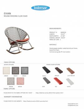 Babmar - Evian Round Rocking Club Chair - Image 4