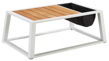 Mykonos Rectangular Coffee Table - Charcoal Gray - QUICK SHIP - Image 1