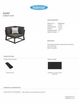 Babmar - Avant Six Seater "L" Shape Sectional Set - Image 5