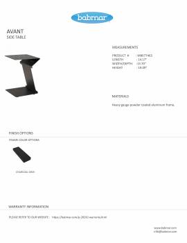 Babmar - Avant Zigzag Side Table - Image 2